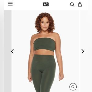 CSB crop shop boutique bandeau top size xs